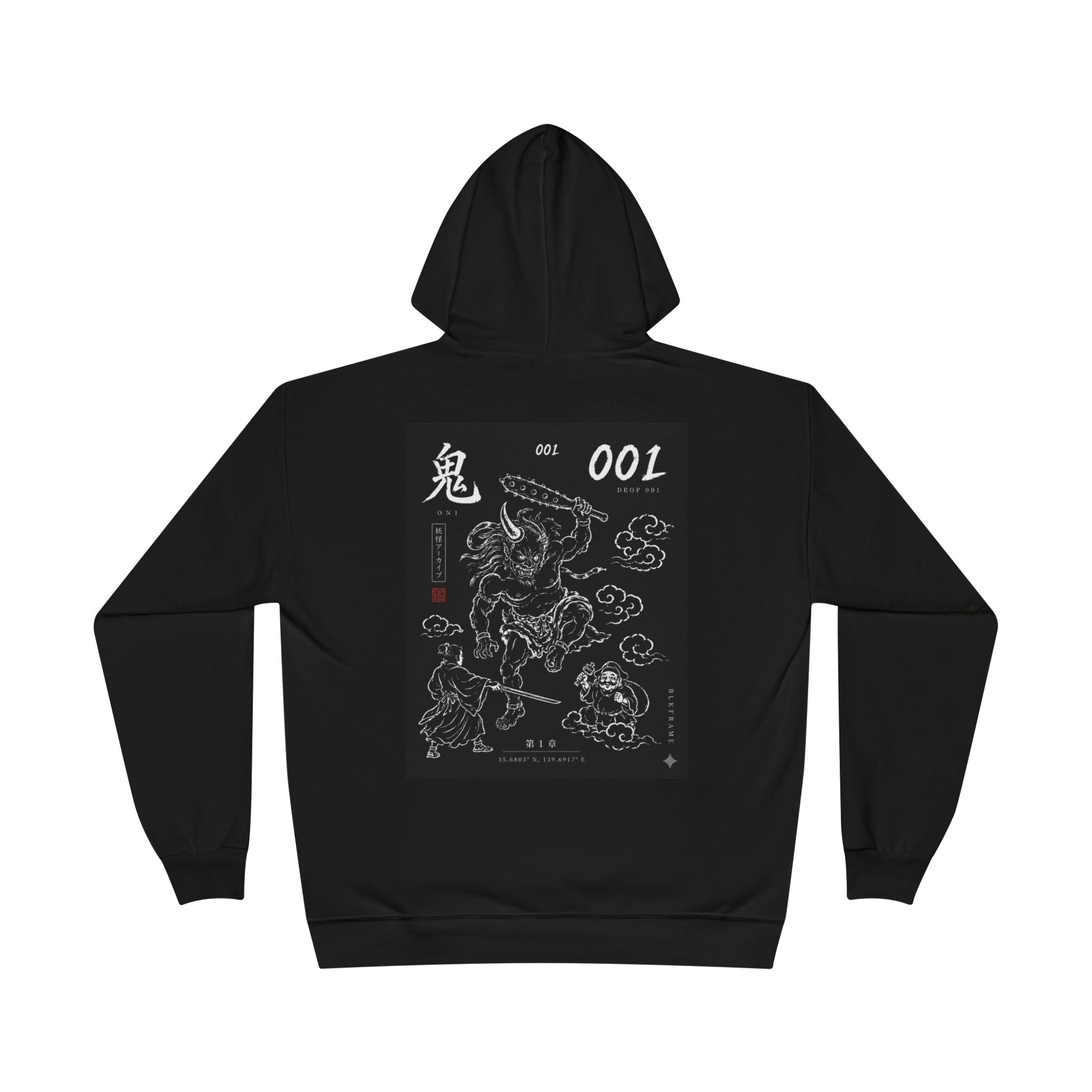 Demon Oni Graphic Hoodie – Japanese Yokai Streetwear